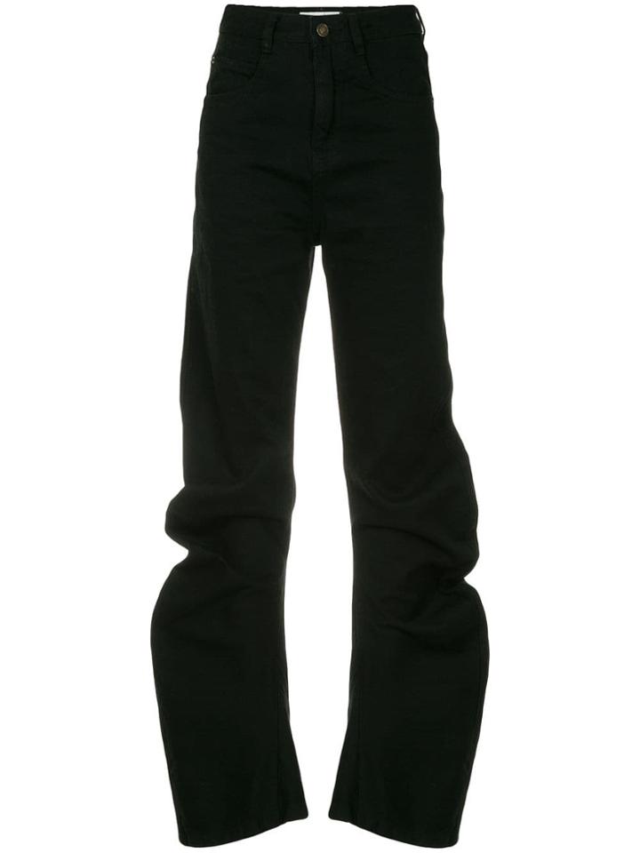 Ground Zero High-waist Tapered Jeans - Black