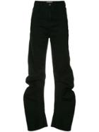 Ground Zero High-waist Tapered Jeans - Black