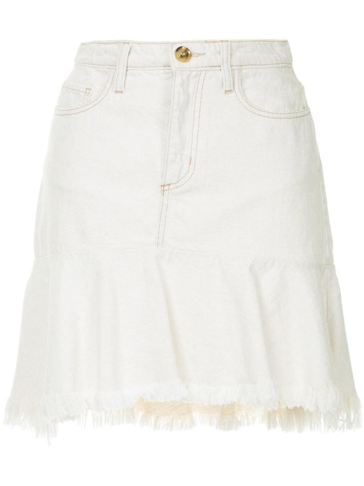 Nobody Denim Scultped Skirt - White