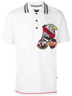 Philipp Plein 'pride Eagle' Polo Shirt, Men's, Size: Large, White, Cotton