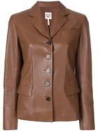 Hermès Vintage Slim Leather Jacket - Brown