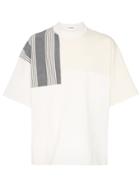 Jil Sander Striped Panel T-shirt - White