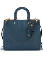 Coach 'rogue' Tote, Women's, Blue, Leather