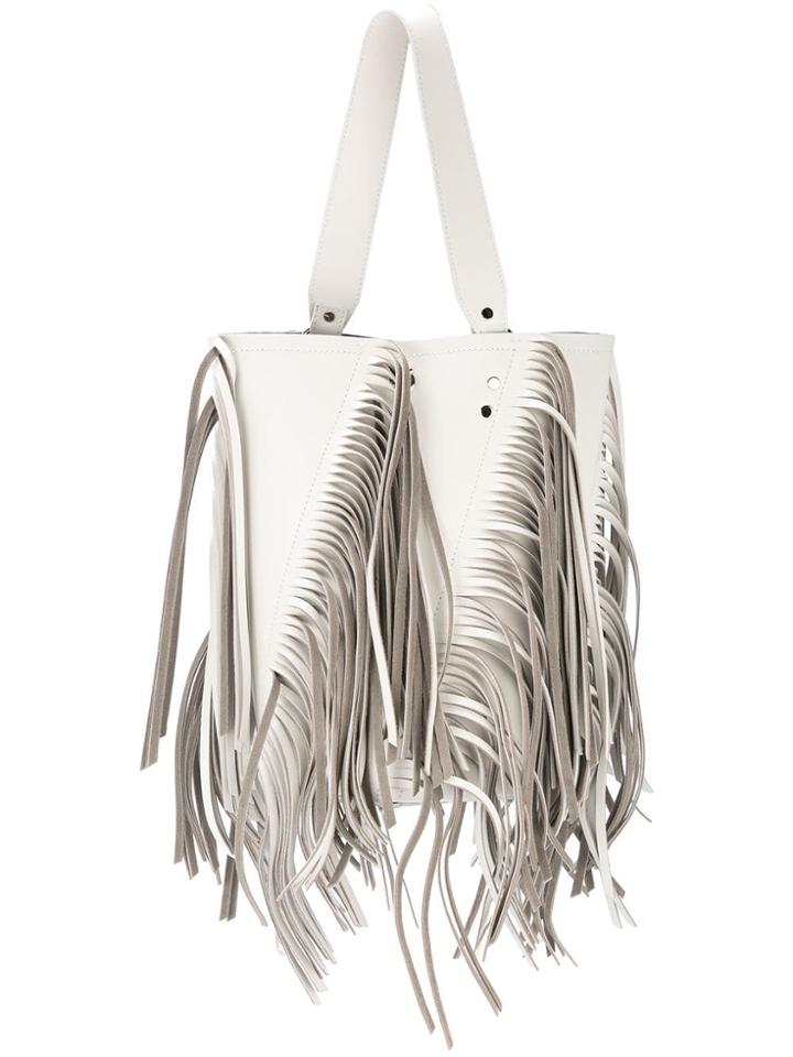 Proenza Schouler Fringed Tote Bag - White