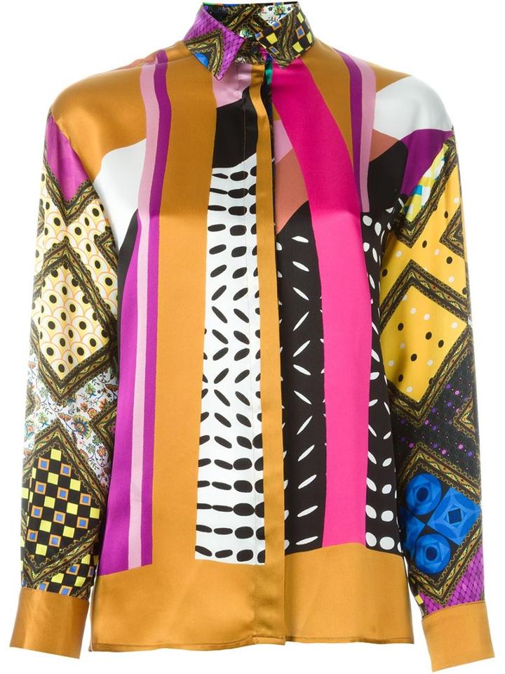 Forte Couture Mix Print Shirt