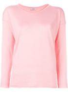 Liska Scoop Neck Sweater, Women's, Size: Large, Pink/purple, Cashmere/merino/silk