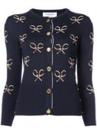 Thom Browne Seed Embroidery Cardigan - Blue