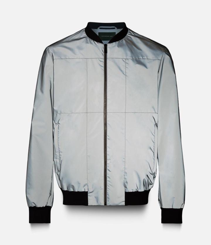 Christopher Kane Reflective Grid Bomber