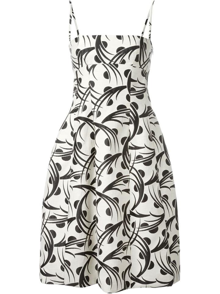 Eggs Leaves Print Spaghetti Straps Dress