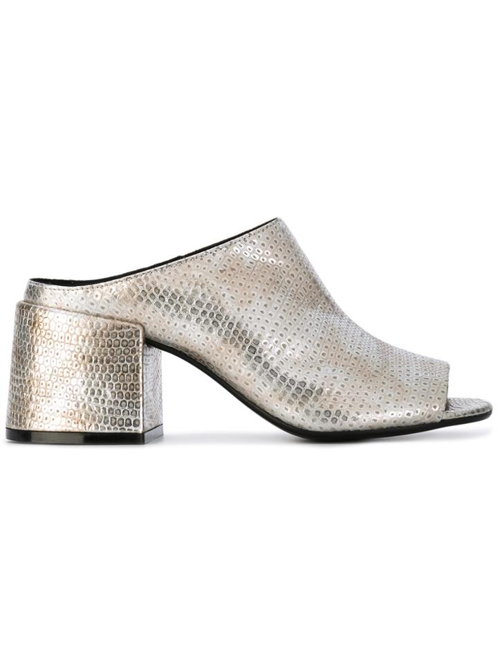 Mm6 Maison Margiela Metallic Mules