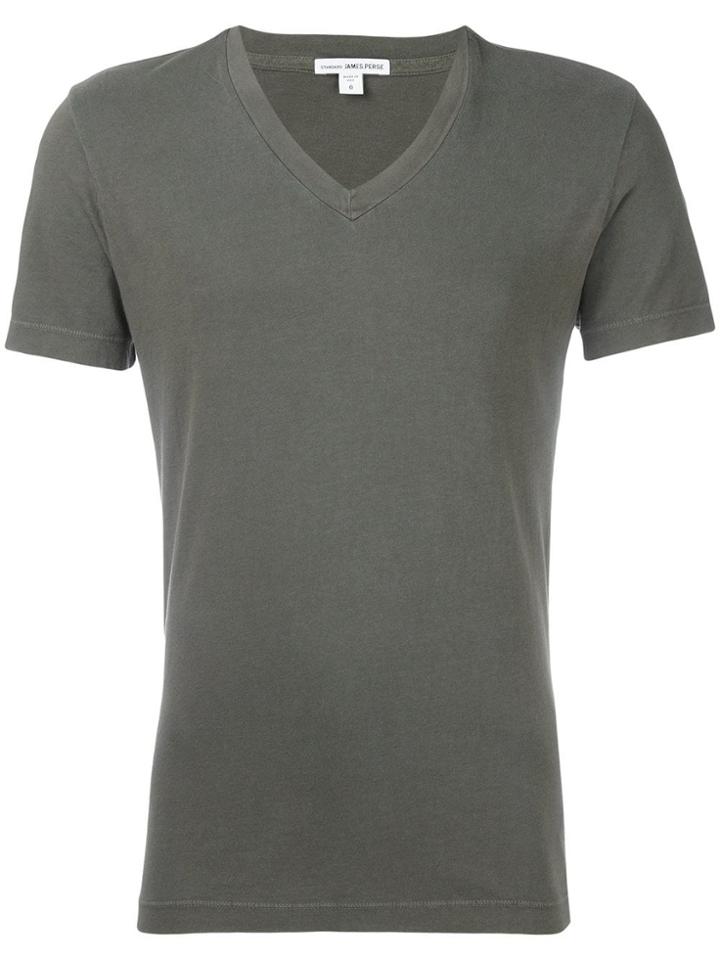 James Perse V-neck T-shirt - Green