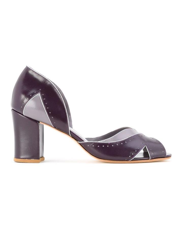 Sarah Chofakian Panel Heeled Sandals