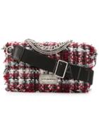 Faith Connexion Foldover Tweed Bag - Red