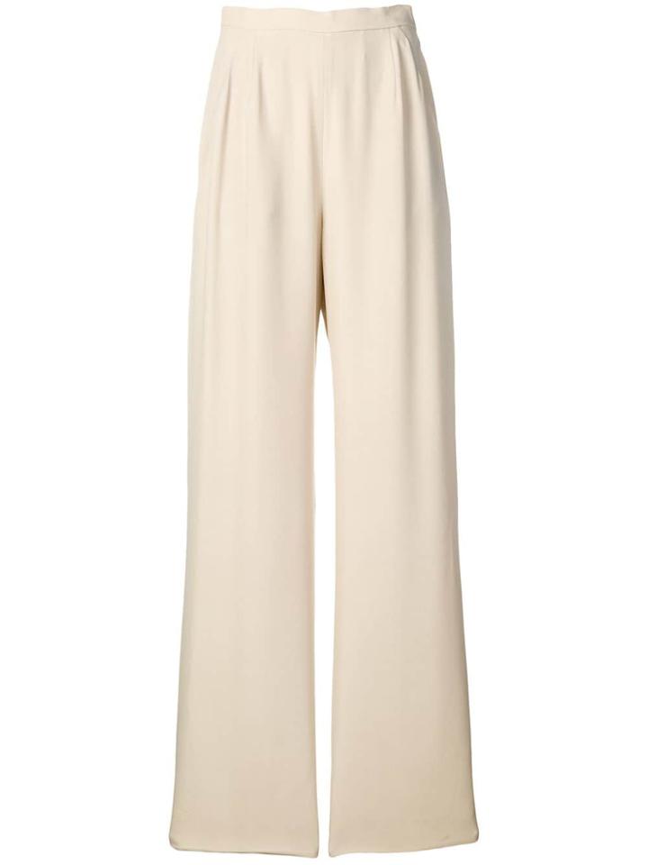 Jean Louis Scherrer Vintage 1990's Palazzo Trousers - Neutrals