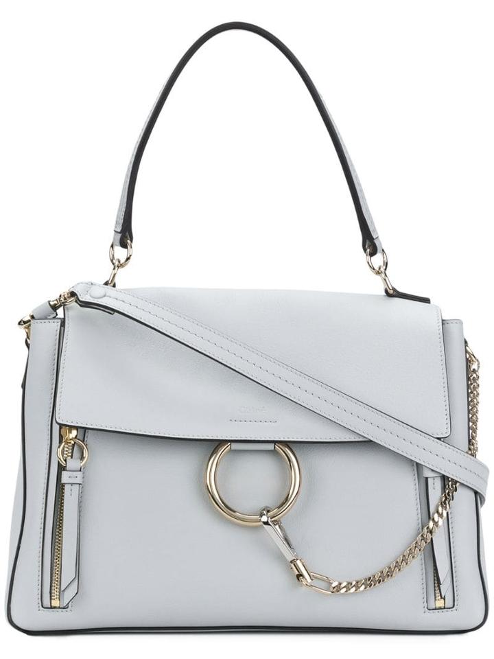 Chloé Faye Day Medium Shoulder Bag - Grey