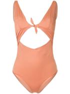 Duskii Monroe Cut-out Swimsuit - Pink & Purple