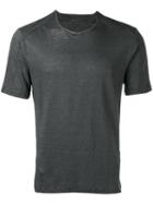 Transit - Round Neck T-shirt - Men - Cotton/linen/flax/polyamide - S, Grey, Cotton/linen/flax/polyamide
