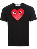 Comme Des Garcons Play Emblem Print T-shirt