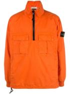 Stone Island Half-zip Jacket - Orange