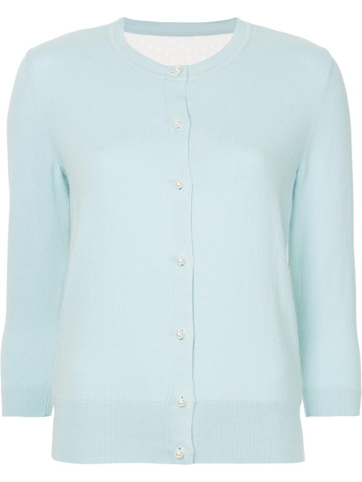 Onefifteen Broderie Anglaise Panel Cardigan - Blue