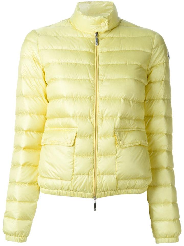 Moncler 'lans' Puffer Jacket - Yellow