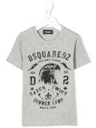 Dsquared2 Kids Eagle Logo Print T-shirt - Grey