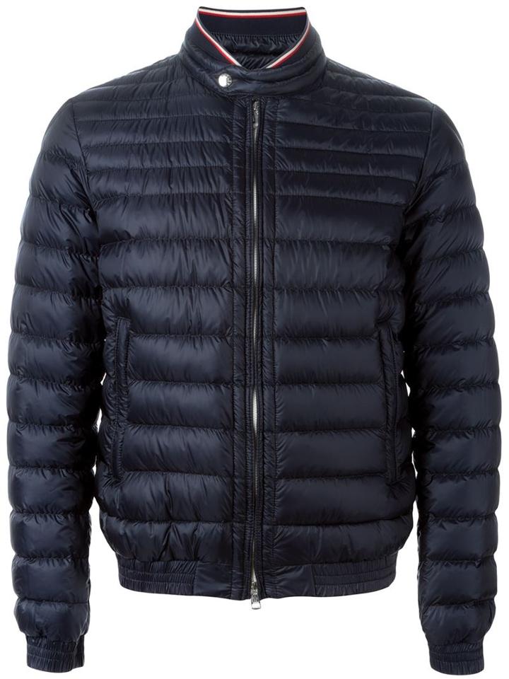 Moncler Classic Padded Jacket, Men's, Size: Xxl, Blue, Polyamide/feather Down