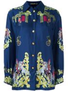 Escada Vintage 'royal Army' Printed Shirt
