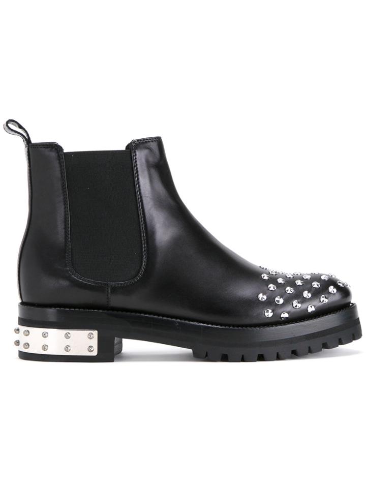 Alexander Mcqueen Mod Boots - Black