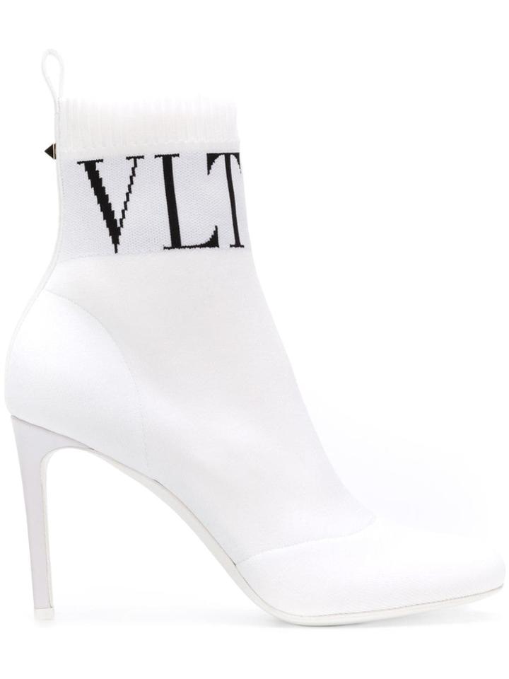 Valentino Vltn Sock Boots - White