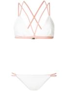 Fleur Of England Contrast Bikini Set - White