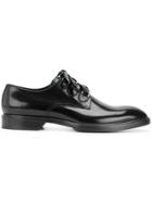 Dolce & Gabbana Hoops Embellished Derby Shoes - Black