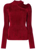 Mrz Cut-detail Sweater - Red