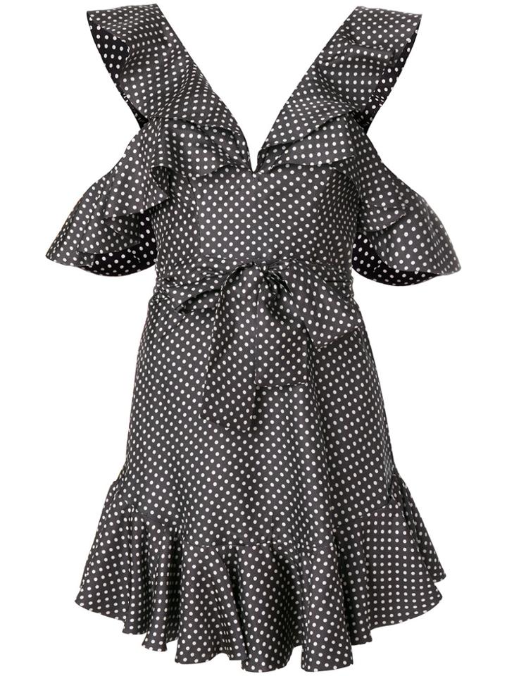 Zimmermann Painted Heart V-neck Dress - Black