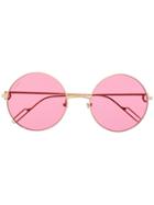 Cartier Round Framed Sunglasses - Gold