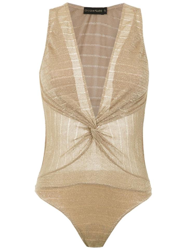 Cecilia Prado Knit Britiney Bodysuit - Yellow