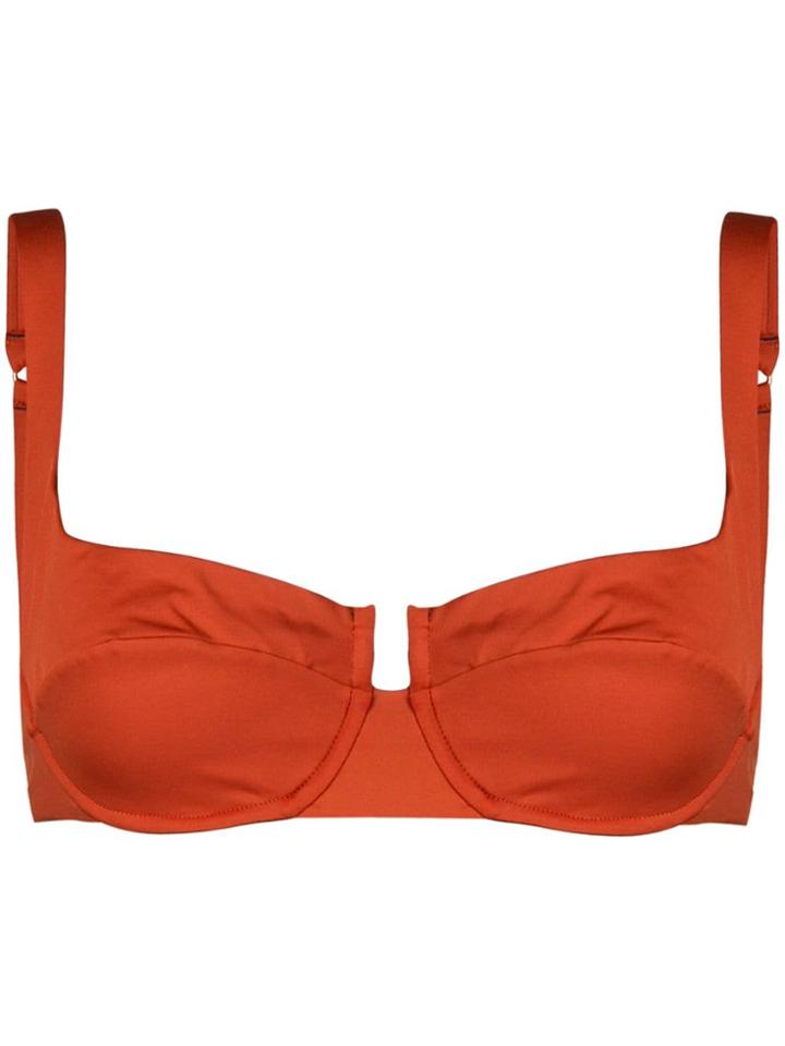 Reina Olga Orange Bikini Top