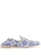 Pedro Garcia Batik Yoshi Slip-on Loafers - Blue