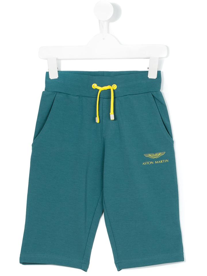 Aston Martin Kids - Track Shorts - Kids - Cotton/spandex/elastane - 8 Yrs, Blue