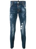 Dsquared2 Distressed Sexy Twist Jeans - Blue