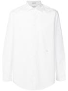 Massimo Alba Point Collar Genova Shirt - White