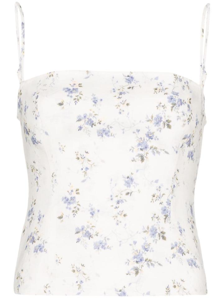 Reformation Overland Floral Print Tank Top - Multicolour