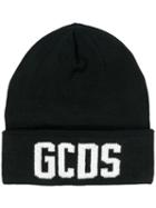 Gcds Contrast Logo Beanie - Black