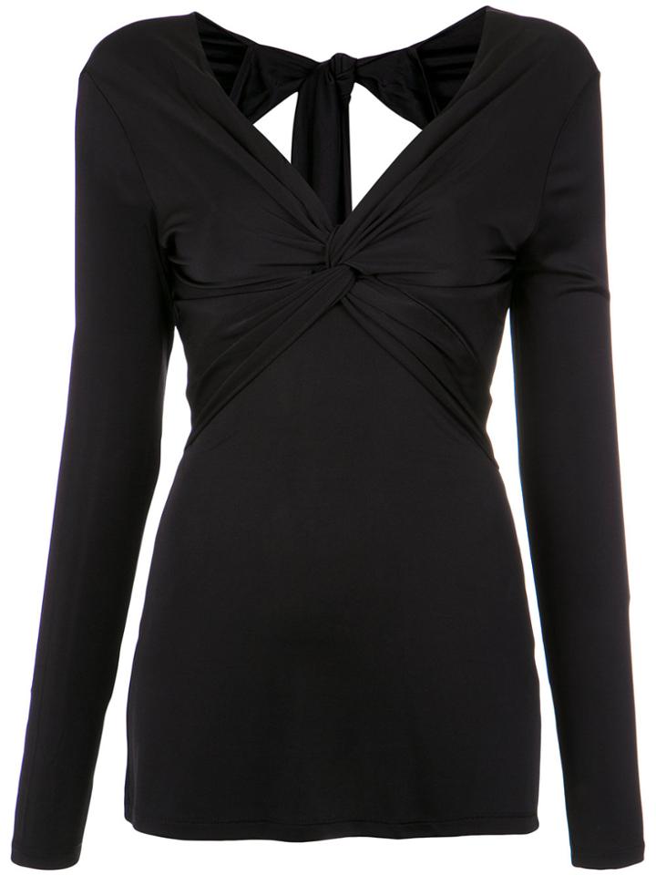 Tufi Duek Central Twist Top - Black