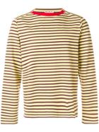 Marni Boat Neck Striped T-shirt - Yellow & Orange