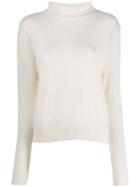 Aspesi Roll-neck Fitted Sweater - Neutrals