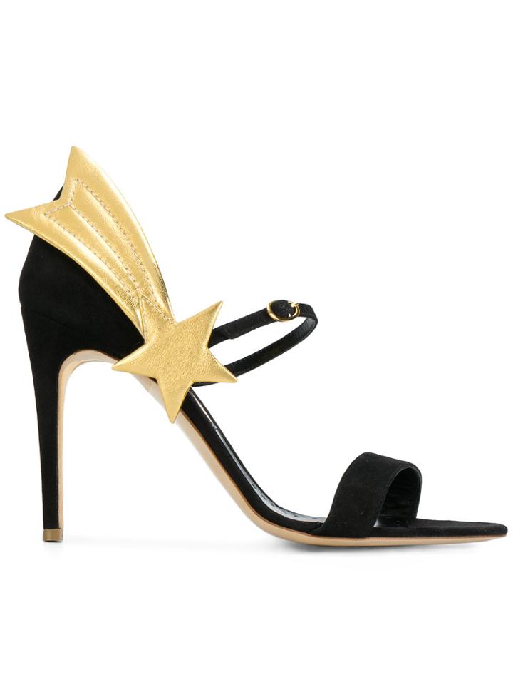Rupert Sanderson Shooting Star Sandals - Black