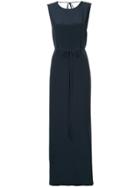 Kacey Devlin Deconstructed Neck Tie Dress - Black