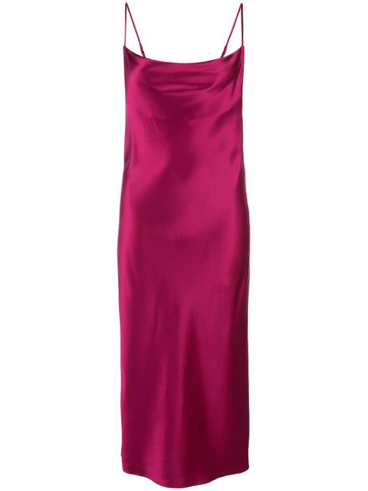 Fleur Du Mal Cowl Neck Slip Dress - Red