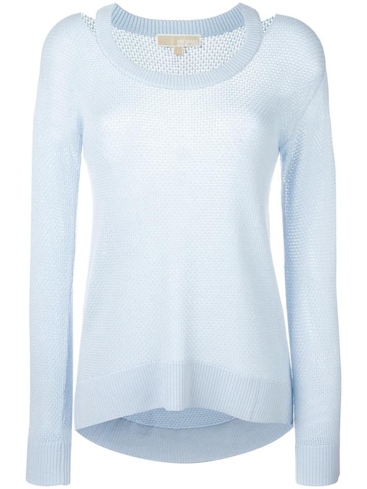 Michael Michael Kors Perforated Detail Jumper - Blue
